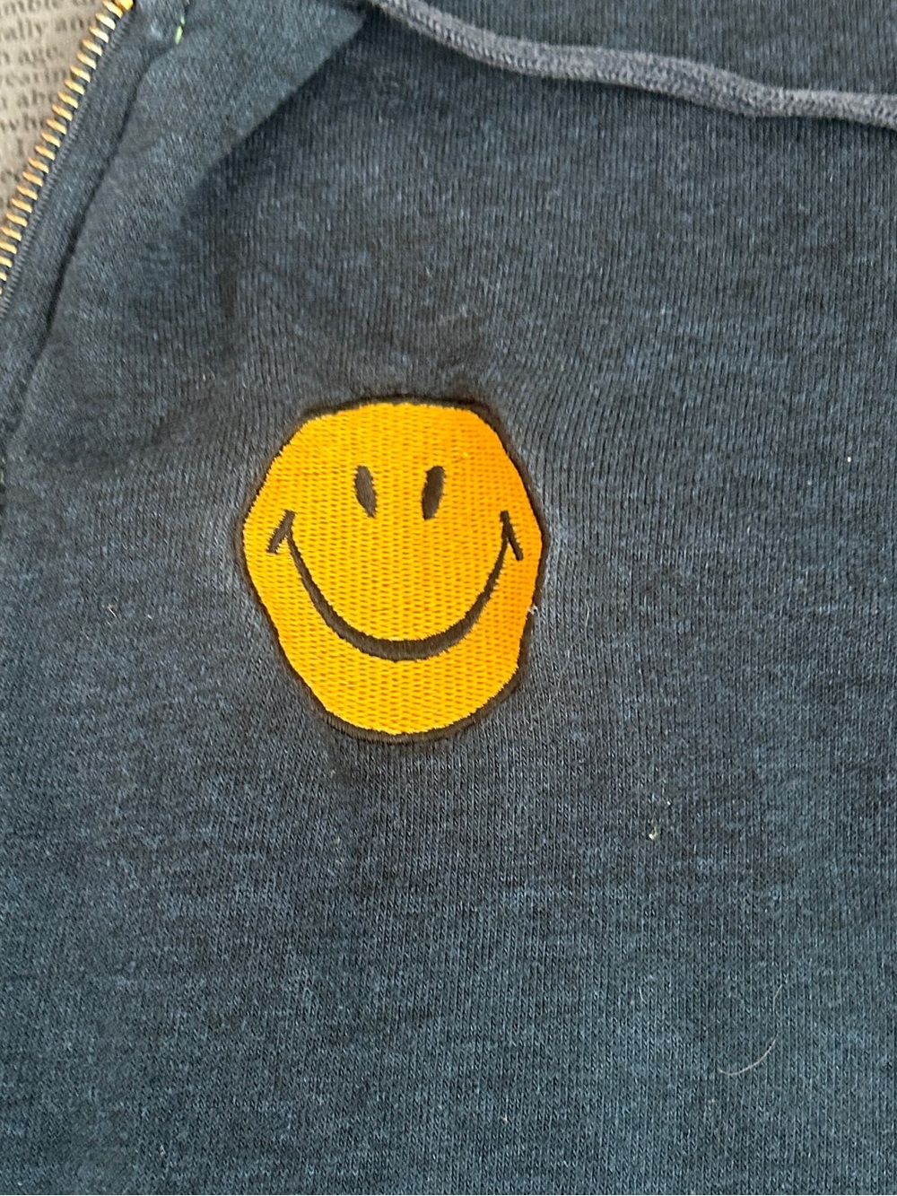 Aviator Nation essential zip hoodie blue ombre smile M - Picture 2 of 8